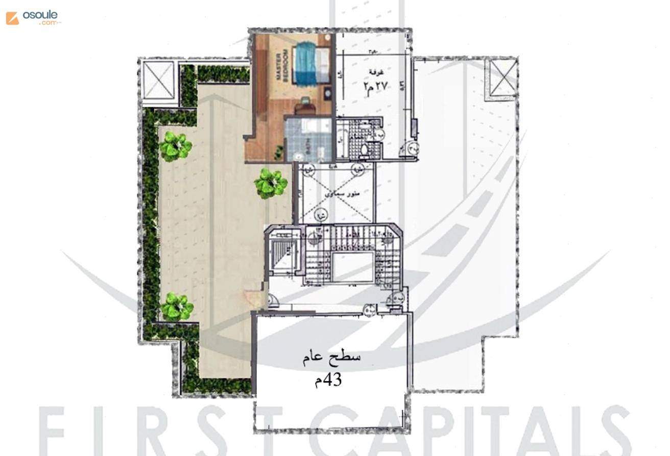 Penthouse apartment with the largest area at the lowest price in Sheikh Zayed