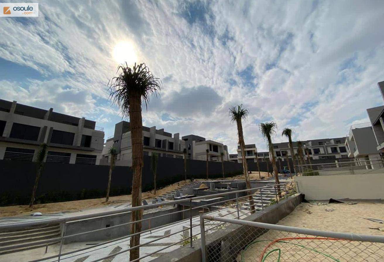 Twin villa for sale in Patio Al Zahraa next to Al Ahly Club