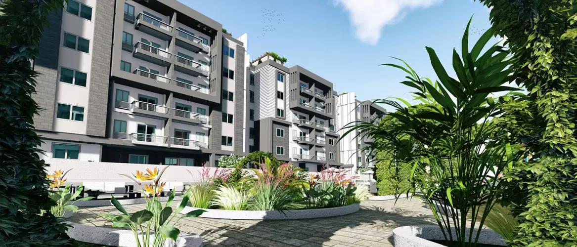 Apartment with Garden for Sale in Rock Eden Compound 216m | 6th October | Osoule.com